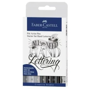 FEUTRES PITT ARTIST PEN LETTERING KIT DÉBUTANT BOITE X8 "FABER CASTELL" REF: 267118