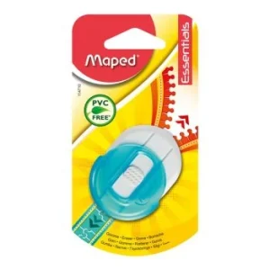 GOMME ESSENTIALES AVEC ETUI DE PROTECTION SOUS BLISTER BLEU "MAPED" REF: 114710