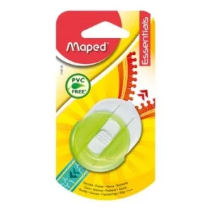 GOMME ESSENTIALES AVEC ETUI DE PROTECTION SOUS BLISTER VERT "MAPED" REF: 114710