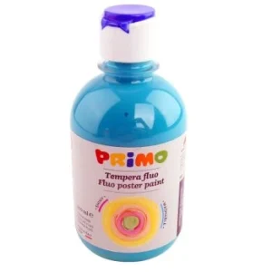 GOUACHE HAUTE QUALITE FLACON DE 300ml BLEU TURQUOI FLUO "PRIMO" REF: 255TF300560