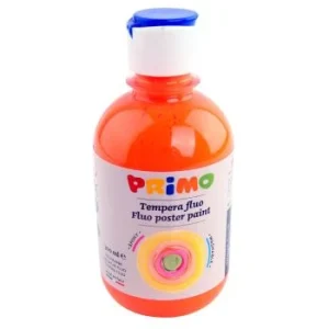 GOUACHE HAUTE QUALITE FLACON DE 300ml ORANGE FLUO "PRIMO" REF: 255TF300250