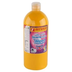 GOUACHE TEMPERA FLACON 1000 ML JAUNE "TECHNO" REF: 5579