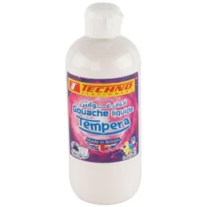 GOUACHE TEMPERA FLACON 300 ML BLANC "TECHNO" REF: 5548