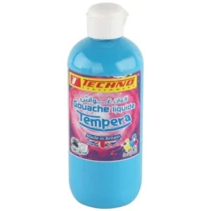 GOUACHE TEMPERA FLACON 300 ML BLUE CIEL "TECHNO" REF: 5554