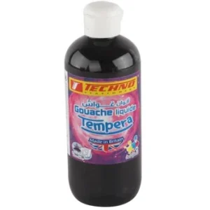 GOUACHE TEMPERA FLACON 300 ML NOIR "TECHNO" REF: 5556
