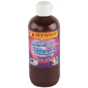 GOUACHE TEMPERA FLACON 300 ML OMBRE BRULEE "TECHNO" REF: 5558