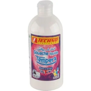 GOUACHE TEMPERA FLACON 500 ML BLANC "TECHNO" REF: 5563