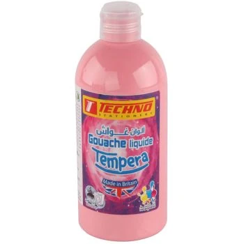 GOUACHE TEMPERA FLACON 500 ML ROSE "TECHNO" REF: 5567