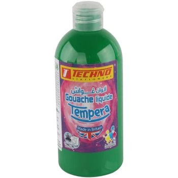 GOUACHE TEMPERA FLACON 500 ML VERT FONCE "TECHNO" REF: 5571