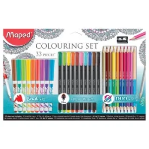 JEUX DE COLORIAGE 33 PIECES "MAPED" REF: 897417