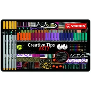 KIT CREATIVE TIPS ARTY URBAN ETUI METAL DE 50 PCS "STABILO" REF: 89/50-6-20