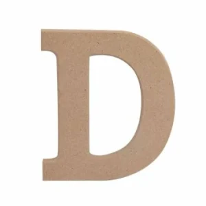 LETTRE " D " EN BOIS "TECHNO" REF: 6373