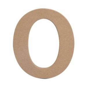 LETTRE " O " EN BOIS "TECHNO" REF: 6385