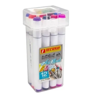 MARQUEUR DOUBLE TETE ARTMARK BOITE 12 COULEURS "TECHNO" REF: 7706