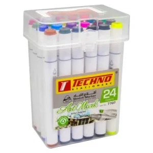 MARQUEUR DOUBLE TETE ARTMARK BOITE 24 COULEURS "TECHNO" REF: 7707