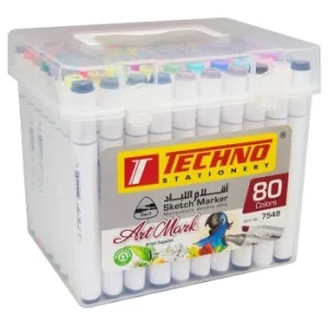 MARQUEUR DOUBLE TETE ARTMARK BOITE 80 COULEURS "TECHNO" REF: 7549