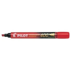 MARQUEUR PERMANENT 400 TETE BISEAUTEE ROUGE "PILOT" REF: SCA-400-R