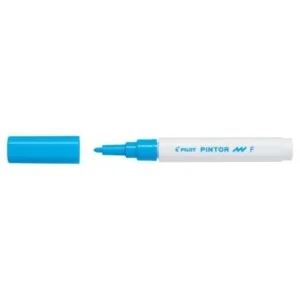 MARQUEUR PINTOR POINTE FINE BLEU TURQUOISE "PILOT" REF: SW-PT-F-LB