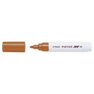 MARQUEUR PINTOR POINTE MOYENNE MARRON "PILOT" REF: SW-PT-M-BN