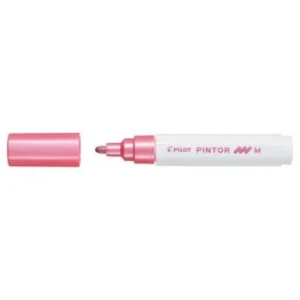 MARQUEUR PINTOR POINTE MOYENNE ROSE METALLIQUE "PILOT" REF: SW-PT-M-MP