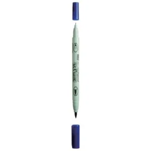 MARQUEURS BRUSH ET POINTE FINE LE PLUME BLEU "UCHIDA" REF: 1950