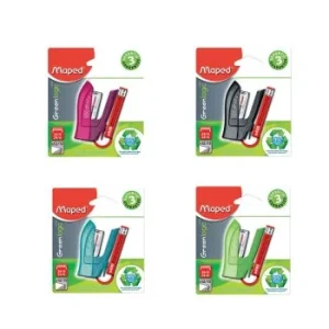 MINI AGRAFEUSE 24/6 GREENLOGIC SOUS BLISTER "MAPED" REF: 353010