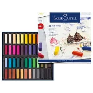 MINI PASTEL TENDRE BOITE DE 48 "FABER CASTELL" REF: 128248