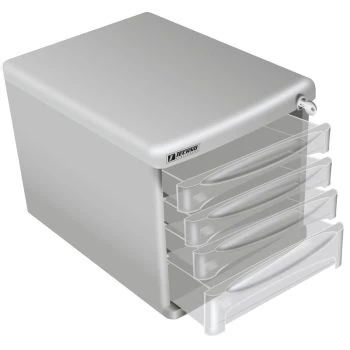 MODULE DE CLASSEMENT DE 04 TIROIRS GRIS "TECHNO" REF: 3867