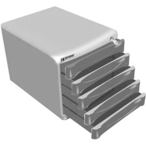 MODULE DE CLASSEMENT DE 05 TIROIRS GRIS "TECHNO" REF: 1710
