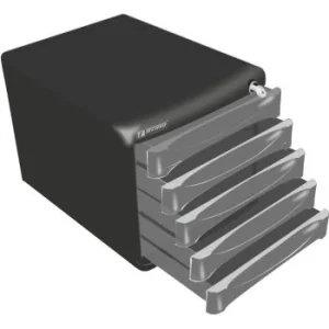 MODULE DE CLASSEMENT DE 05 TIROIRS NOIR "TECHNO" REF: 1709