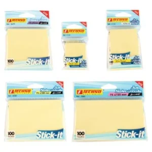 NOTES ADHESIVES JAUNE PASTEL 100F STICK-IT "TECHNO"