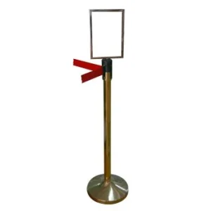 PANNEAU DE SIGNALISATION POUR PIQUET A4 VERTICAL TECHNO REF: 8008-00