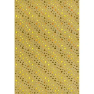 PAPIER ADHESIF PAILLETE COEURS EN ROULEAU 70cmx2M "TECHNO" REF: 5287