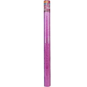PAPIER ADHESIF PAILLETE FLEURS EN ROULEAU 45 x 200 cm ROSE "TECHNO" REF: 4979