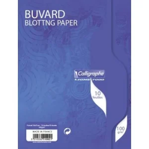 PAPIER BUVARD CALLIGRAPHE 10F 16x21 CM 100G "CALLIGRAPHE" REF:1002C
