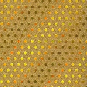 PAPIER CADEAU PAILLETE POINTS 50 x 70 cm PQT 20 DORE "TECHNO" REF: 4972