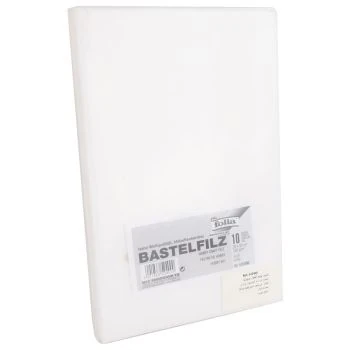 PAPIER FEUTRINE PQT 10 PCS BLANC 20x30 cm 150g/m "FOLIA" REF: 520400