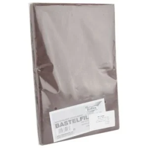 PAPIER FEUTRINE PQT 10 PCS MARRON 20x30 cm 150g/m "FOLIA" REF: 520485