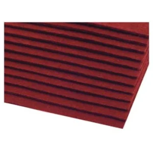 PAPIER FEUTRINE PQT 10 PCS ROUGE 20x30 cm 150g/m "FOLIA" REF: 520420