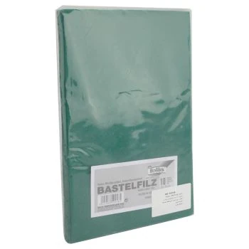 PAPIER FEUTRINE PQT 10 PCS VERT 20x30 cm 150g/m "FOLIA" REF: 520458