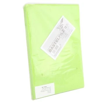 PAPIER FEUTRINE PQT 10 PCS VERT CLAIR 20x30 cm 150g/m "FOLIA" REF: 520451