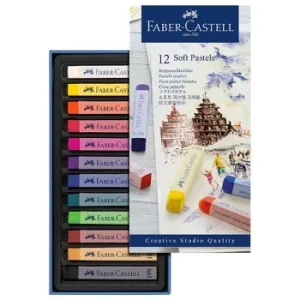 PASTEL TENDRE BOITE DE 12 "FABER CASTELL" REF: 128312