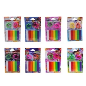 PATE A MODELER 6 COULEURS AVEC 2 MOULES LICENCE SOUS BLISTER "TECHNO" REF: 7215