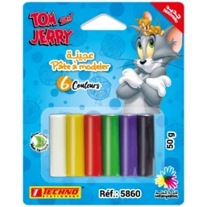 PATE A MODELER DE 06 COULEURS LICENCE TOM AND JERRY "TECHNO" REF: 5860