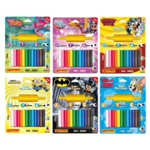 PATE A MODELER DE 12 COULEURS AVEC 1 ROULEAU ET 6 YEUX LICENCE SUPER HERO GIRLS "TECHNO" REF: 5865