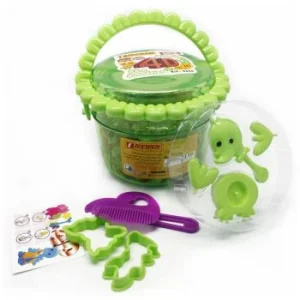 PATE A MODELER EN POT 16 COULEURS + 5 MOULES "TECHNO" REF: 4344