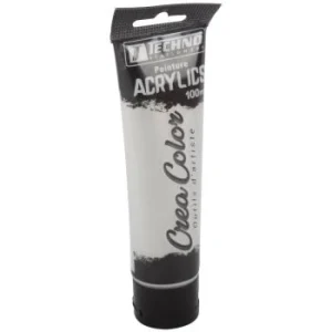 PEINTURE ACRYLIQUE 100 ML ARGENTE CREA COLOR "TECHNO" REF: 5666