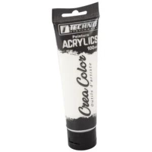 PEINTURE ACRYLIQUE 100 ML BLANC CREA COLOR "TECHNO" REF: 5660