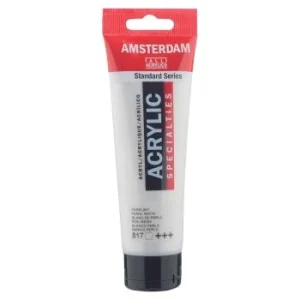 PEINTURE ACRYLIQUE 120ml BLANC PERLE "AMSTERDAM" REF: 17098172