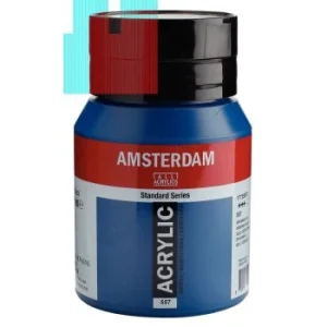 PEINTURE ACRYLIQUE 500ml BLEU VERT "AMSTERDAM" REF: 17725572
